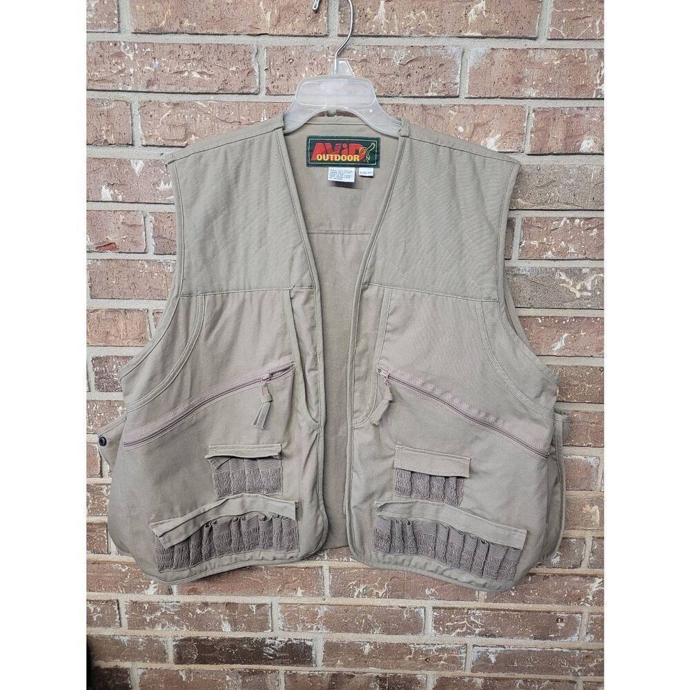 Vintage Avid Outdoors Sportsmans Vest, Size Large